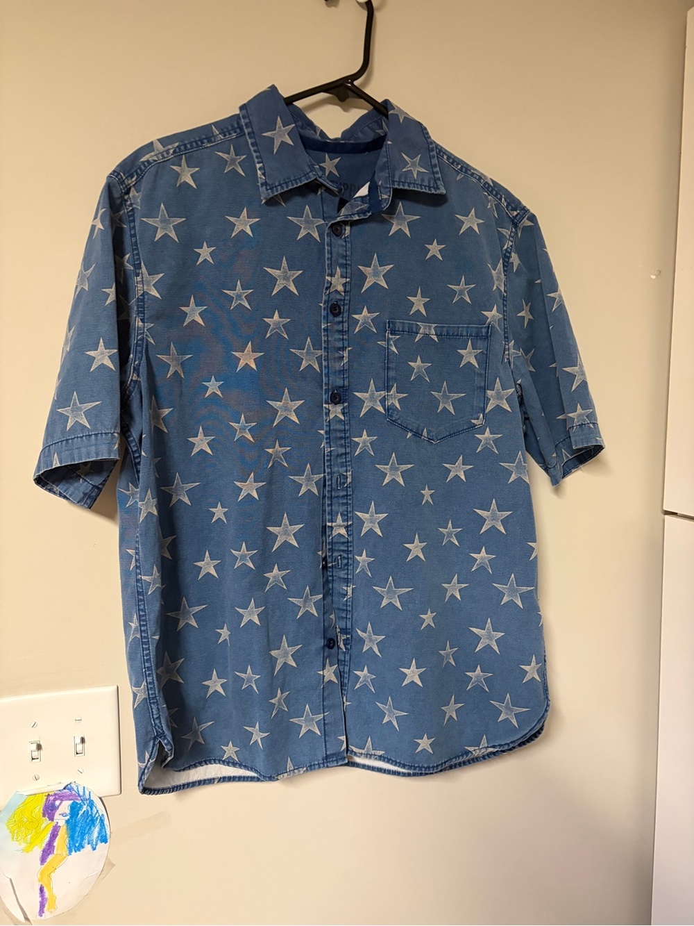 Mossimo Supply Co. American Star-Print Short Sleeve Button-Down Short Sleeve 🇺🇸